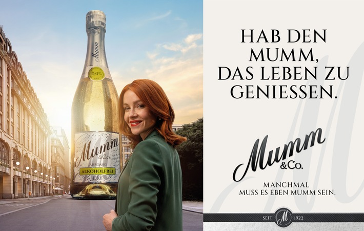 In Mumm steckt Mut: Erste große Kampagne für alkoholfreien Sekt* in Deutschland inspiriert zu selbstbestimmten Genussmomenten